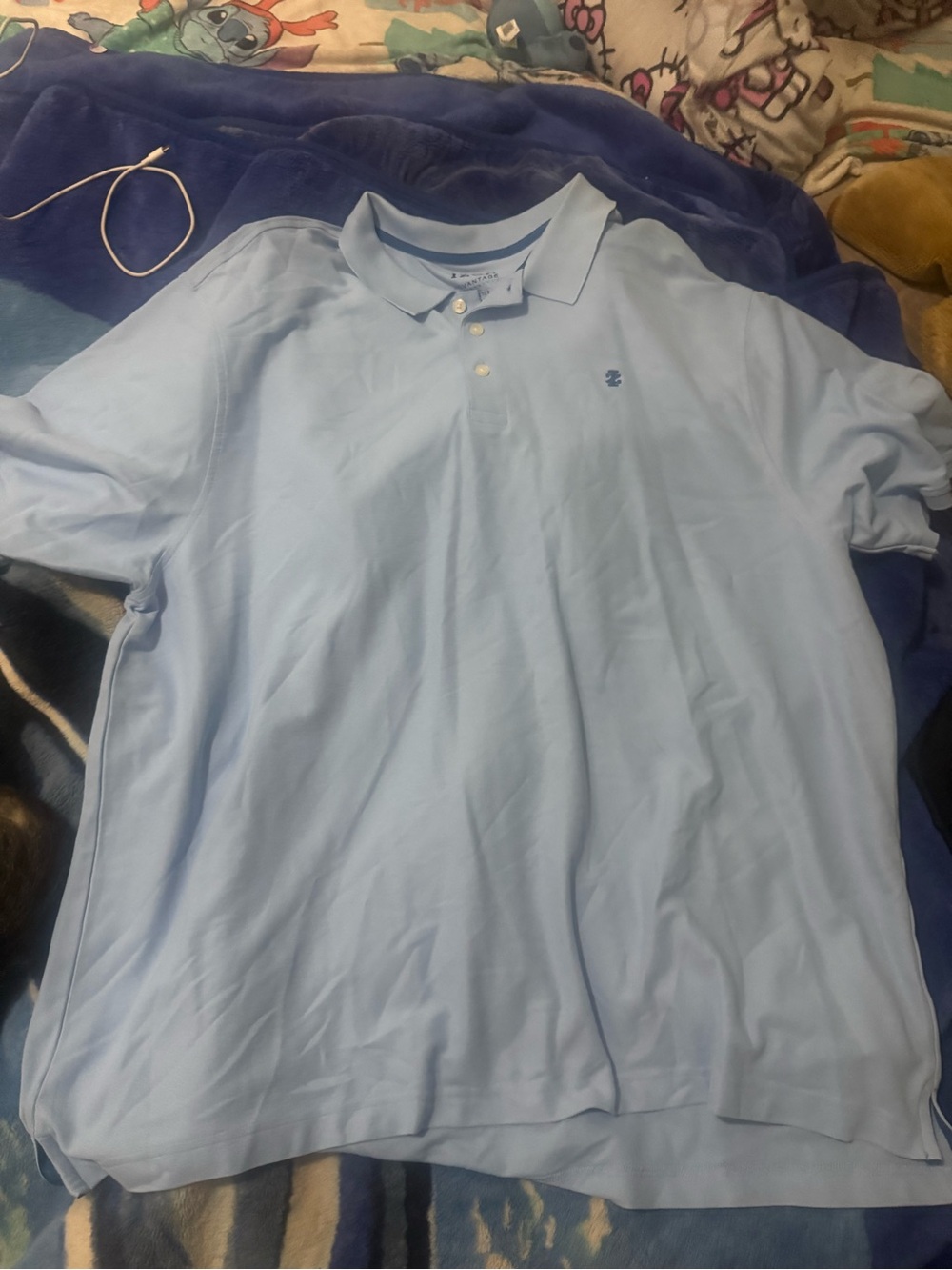 Izod Light Blue Short Sleeve Polo